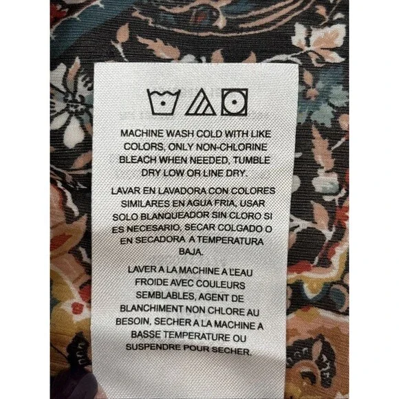 Wranglers Retro Women’s Smocked Long Sleeved Top Western Boho Cowboy Rodeo Large - Picture 10 of 10